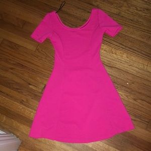Fuchsia mini dress